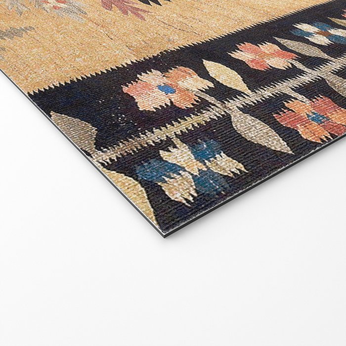 Bessarabian Floral European Kilim Print Welcome Mat Gallery Image 2