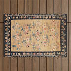 Bessarabian Floral European Kilim Print Outdoor Rug Gallery Image 1