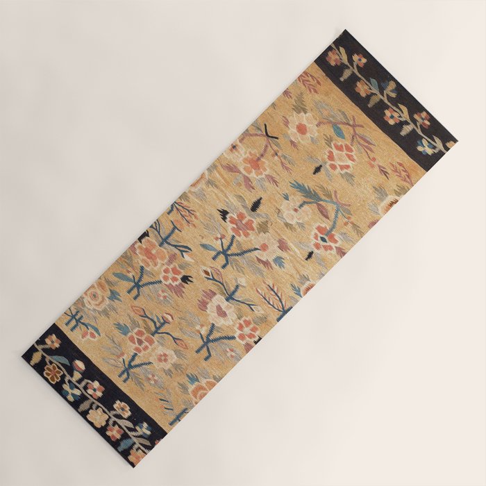 Bessarabian Floral European Kilim Print Yoga Mat Gallery Image 1