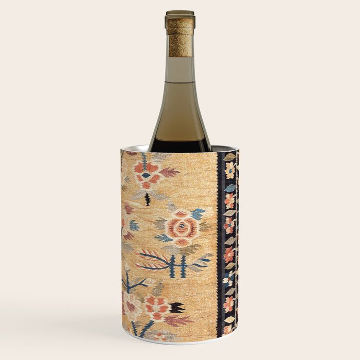 Bessarabian Floral European Kilim Print Wine Chiller Gallery Image 3