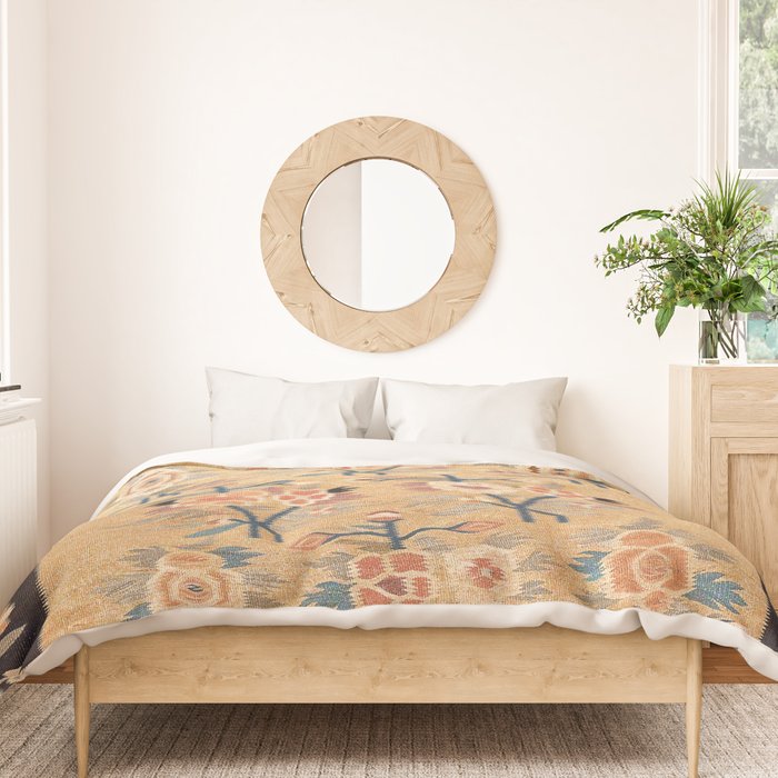 Bessarabian Floral European Kilim Print Duvet Cover Gallery Image 3