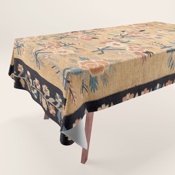 Bessarabian Floral European Kilim Print Tablecloth Gallery Image 1