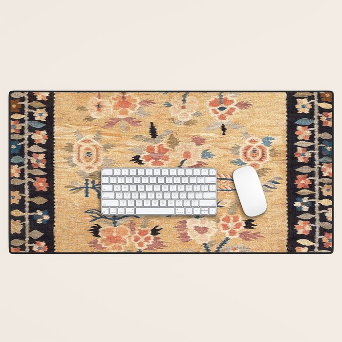 Bessarabian Floral European Kilim Print Desk Mat Gallery Image 1