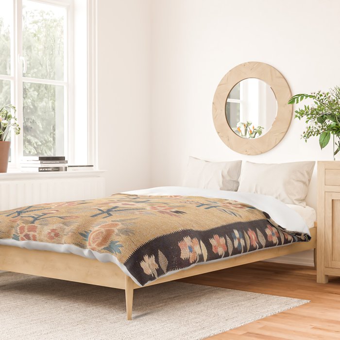 Bessarabian Floral European Kilim Print Duvet Cover Gallery Image 2