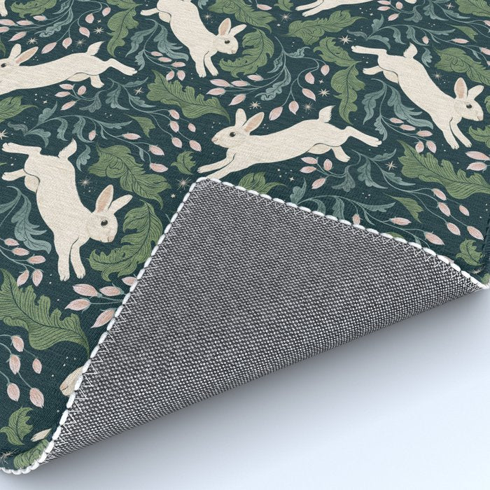 Moonlight Garden Bunnies Rug Gallery Image 4