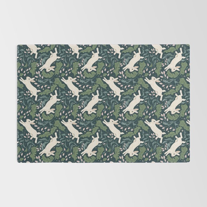 Moonlight Garden Bunnies Rug Gallery Image 2