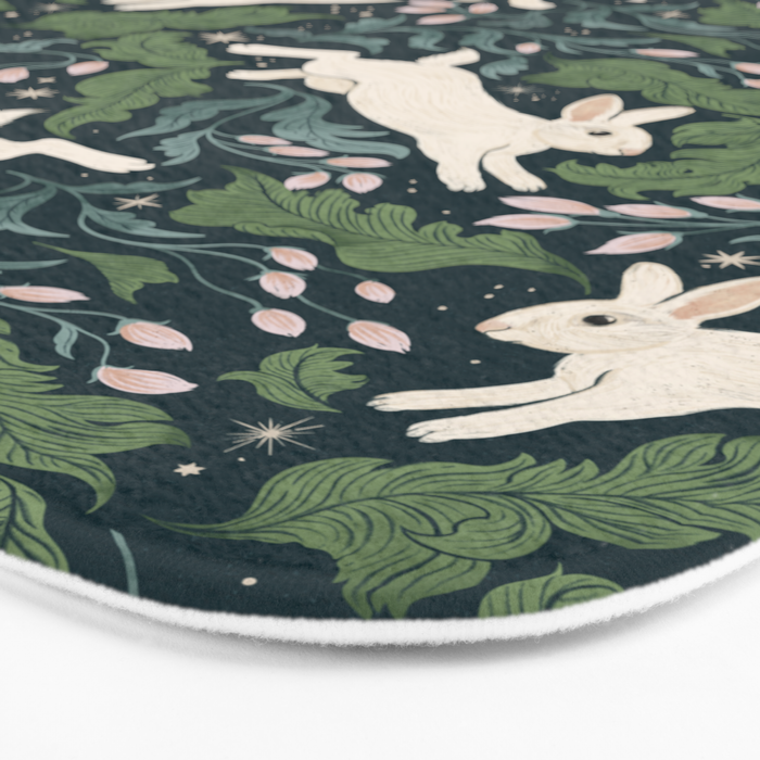 Moonlight Garden Bunnies Bath Mat Gallery Image 3