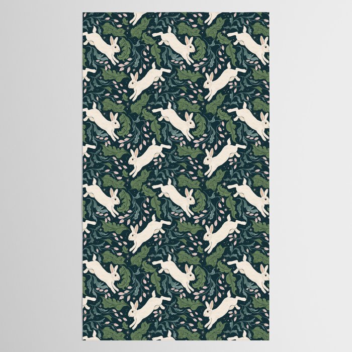 Moonlight Garden Bunnies Tablecloth Gallery Image 2