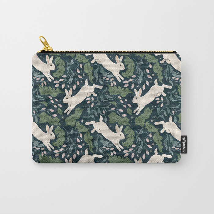 Moonlight Garden Bunnies Carry All Pouch Gallery Image 1
