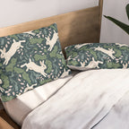 Moonlight Garden Bunnies Pillow Sham Gallery Image 2