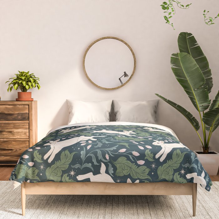 Moonlight Garden Bunnies Comforter Gallery Image 3