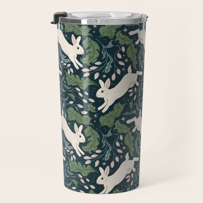Moonlight Garden Bunnies Travel Mug Gallery Image 3