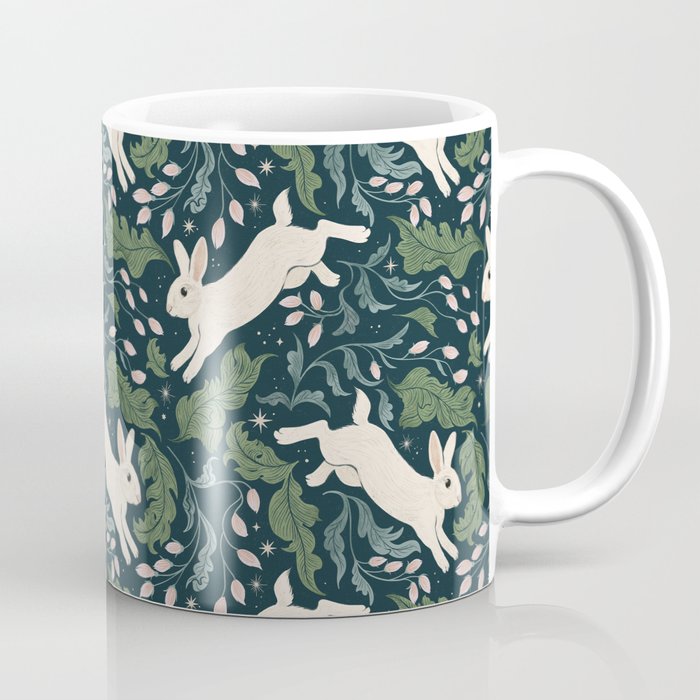 Moonlight Garden Bunnies Coffee Mug Gallery Image 1