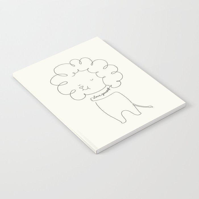 Love Yourself Lion Notebook Gallery Image 1