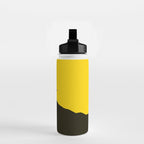 Colorful Parasol Black Yellow Background #decor #society6 #buyart Water Bottle Gallery Image 2