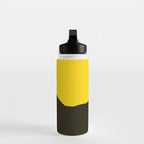 Colorful Parasol Black Yellow Background #decor #society6 #buyart Water Bottle Gallery Image 3