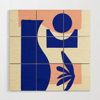 Blue Jar Wood Wall Art Gallery Image 1