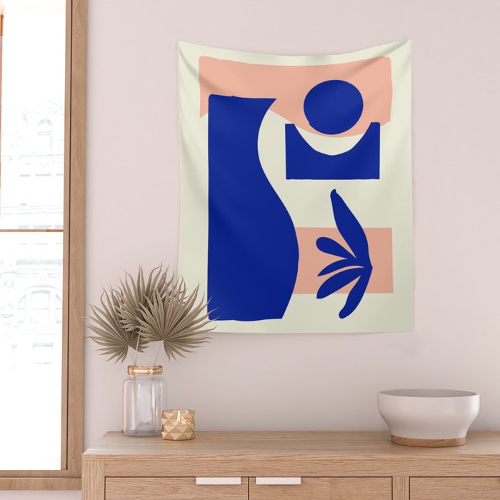 Blue Jar Wall Tapestry Gallery Image 2