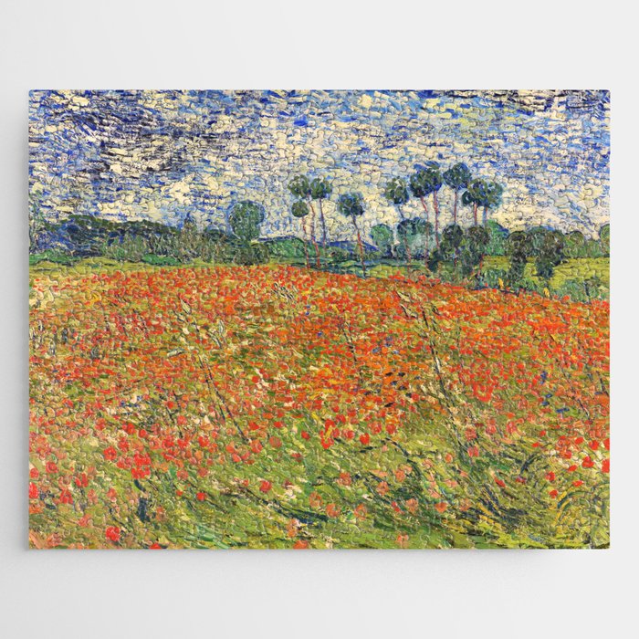 Poppy Field by Vincent van Gogh, 1890 painting Jigsaw Puzzle Gallery Image 1