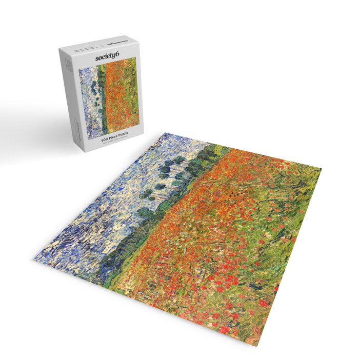 Poppy Field by Vincent van Gogh, 1890 painting Jigsaw Puzzle Gallery Image 2