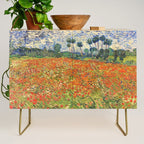 Poppy Field by Vincent van Gogh, 1890 painting Credenza Gallery Image 1