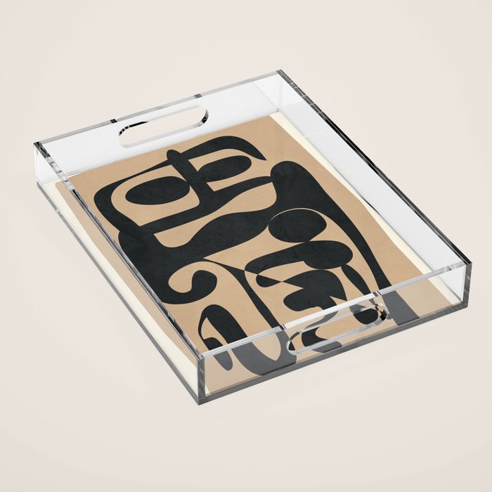 Abstract Ink 1 Acrylic Tray Gallery Image 1