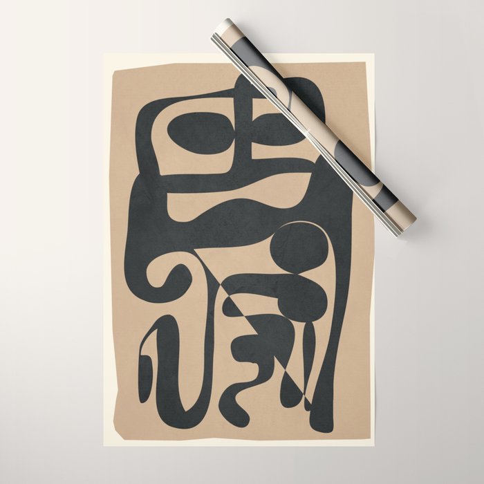 Abstract Ink 1 Wrapping Paper Gallery Image 1