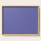 Veri Peri Solid Color Plain Perowinkle Blue Modern Abstract  Serving Tray Gallery Image 1