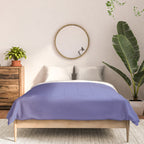 Veri Peri Solid Color Plain Perowinkle Blue Modern Abstract  Comforter Gallery Image 3