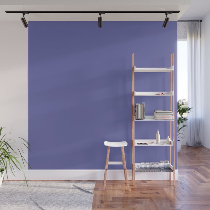 Veri Peri Solid Color Plain Perowinkle Blue Modern Abstract  Wall Mural Gallery Image 1
