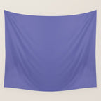 Veri Peri Solid Color Plain Perowinkle Blue Modern Abstract  Wall Tapestry Gallery Image 4
