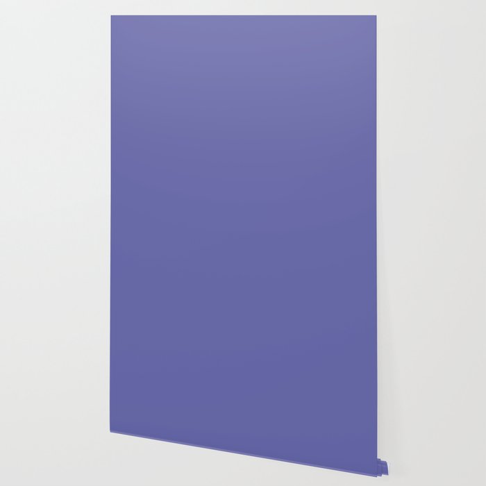 Veri Peri Solid Color Plain Perowinkle Blue Modern Abstract  Wallpaper Gallery Image 2