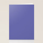 Veri Peri Solid Color Plain Perowinkle Blue Modern Abstract  Stationery Card Gallery Image 2