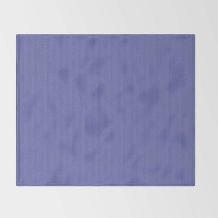Veri Peri Solid Color Plain Perowinkle Blue Modern Abstract  Throw Blanket Gallery Image 2