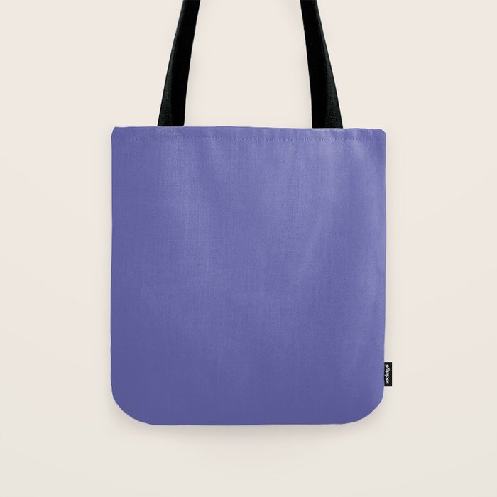 Veri Peri Solid Color Plain Perowinkle Blue Modern Abstract  Tote Bag Gallery Image 1