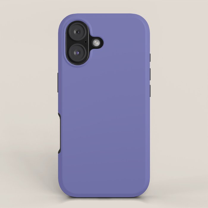 Veri Peri Solid Color Plain Perowinkle Blue Modern Abstract  iPhone Case Gallery Image 1