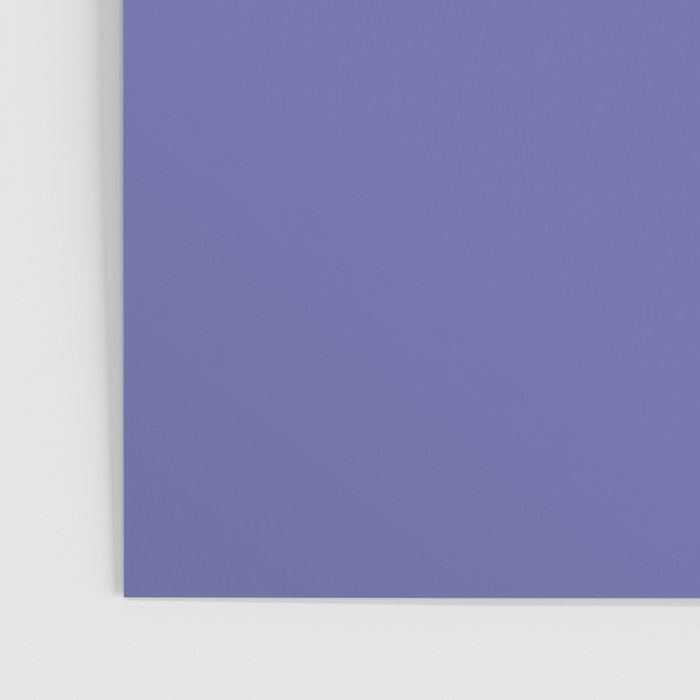 Veri Peri Solid Color Plain Perowinkle Blue Modern Abstract  Poster Gallery Image 3