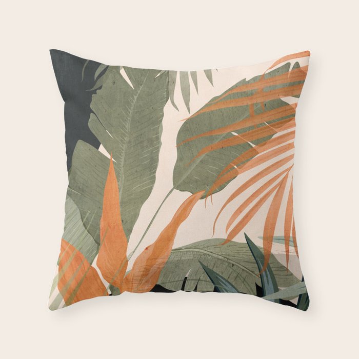 Jungle Abstract 10 Throw Pillow Gallery Image 6