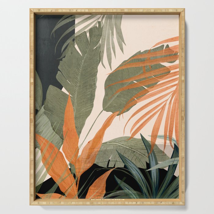 Jungle Abstract 10 Serving Tray Gallery Image 1