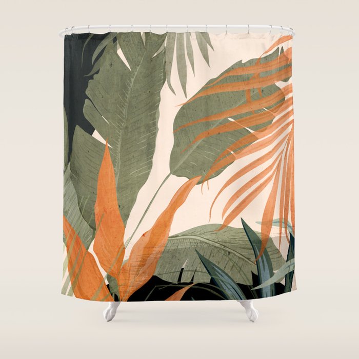 Jungle Abstract 10 Shower Curtain Gallery Image 1