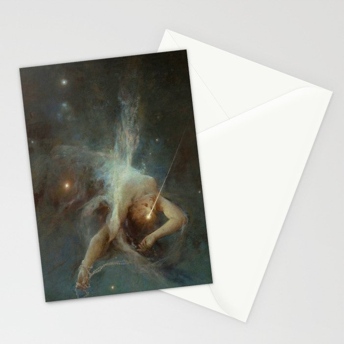 "Falling Star" by Witold Pruszkowski (1884) Stationery Card Gallery Image 2