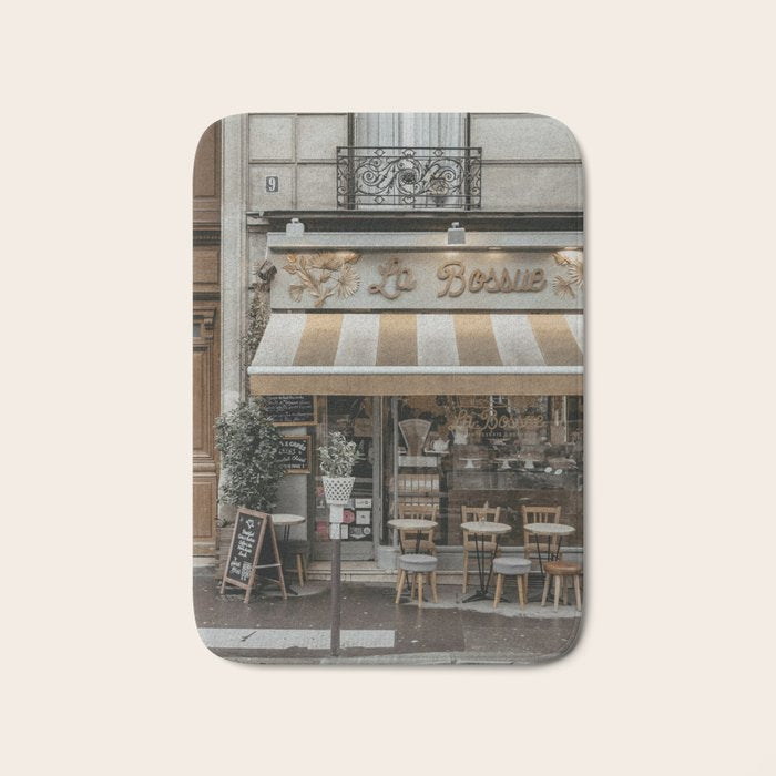 Paris, France, Coffee Shop Bath Mat Gallery Image 1