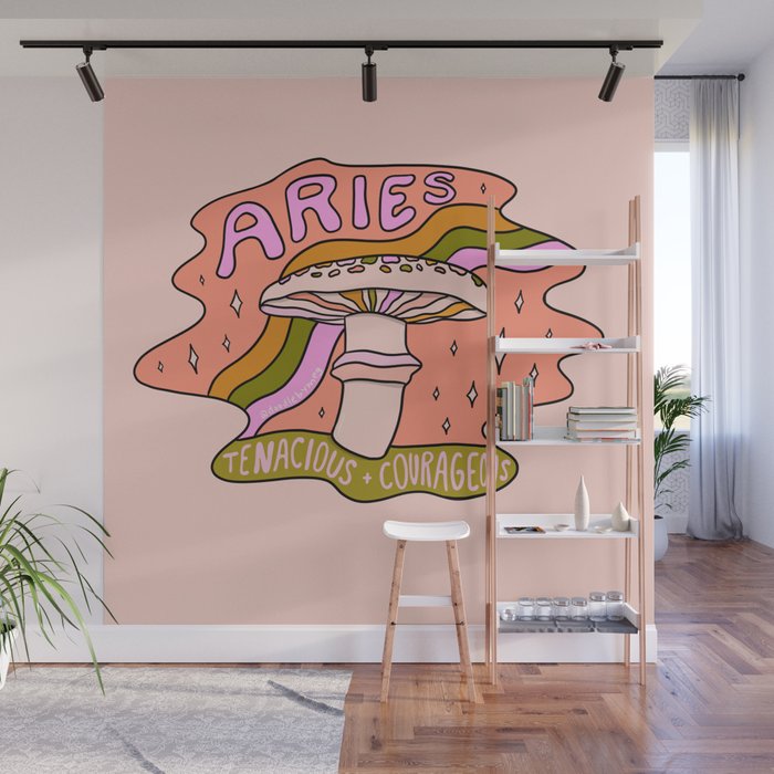 Aries Mushroom Wall Mural Gallery Image 1