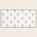 Coffee mug drink cartoon doodle pattern Desk Mat Gallery Image 3