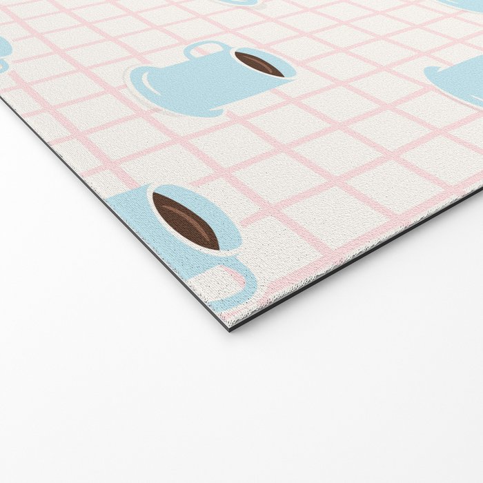 Coffee mug drink cartoon doodle pattern Welcome Mat Gallery Image 2