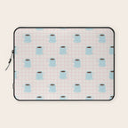 Coffee mug drink cartoon doodle pattern Laptop Sleeve Gallery Image 1