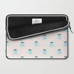 Coffee mug drink cartoon doodle pattern Laptop Sleeve Gallery Image 2