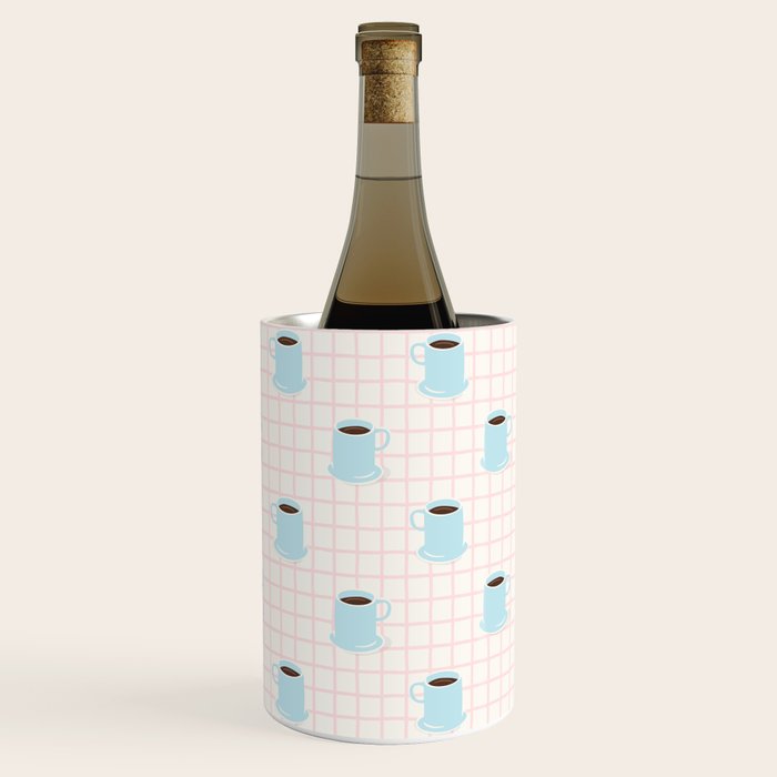 Coffee mug drink cartoon doodle pattern Wine Chiller Gallery Image 3