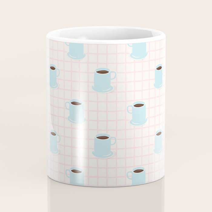 Coffee mug drink cartoon doodle pattern Coffee Mug Gallery Image 4