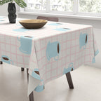 Coffee mug drink cartoon doodle pattern Tablecloth Gallery Image 3